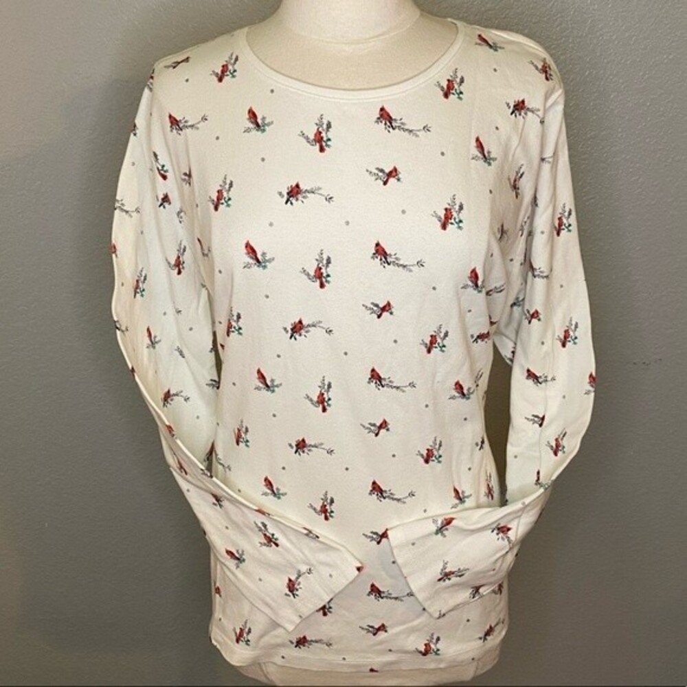 Women’s 2X Cardinal Crewneck  T-shirt by Croft and Barrow
